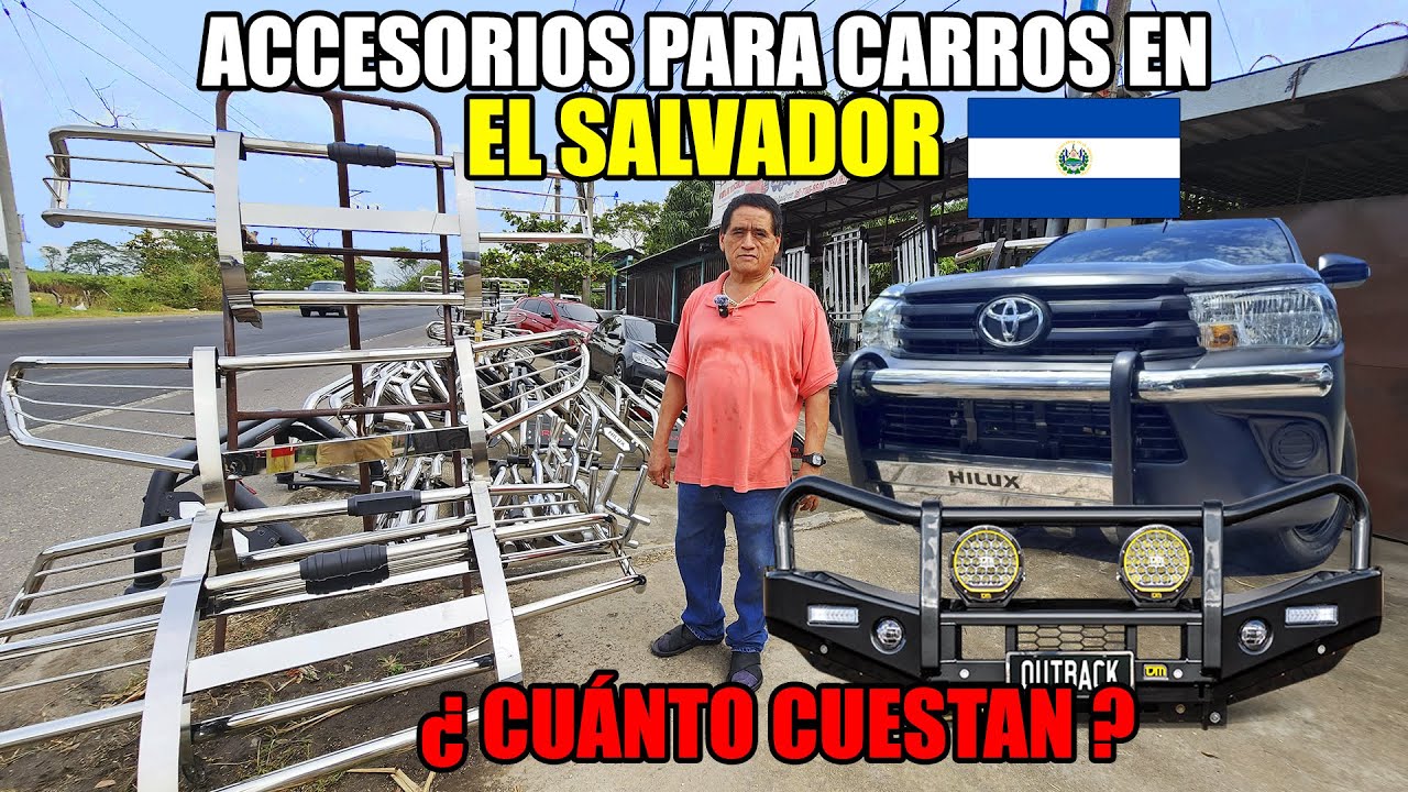 PRECIOS DE DEFENSAS Y ACCESORIOS PARA CARROS EN EL SALVADOR 😱