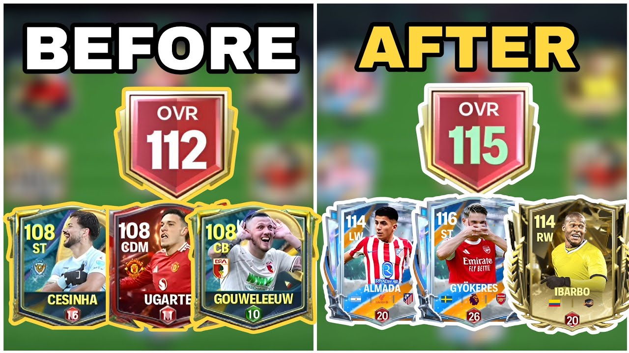 อัพovr112 ไป 115 ด้วยงบ0฿ : FC MOBILE