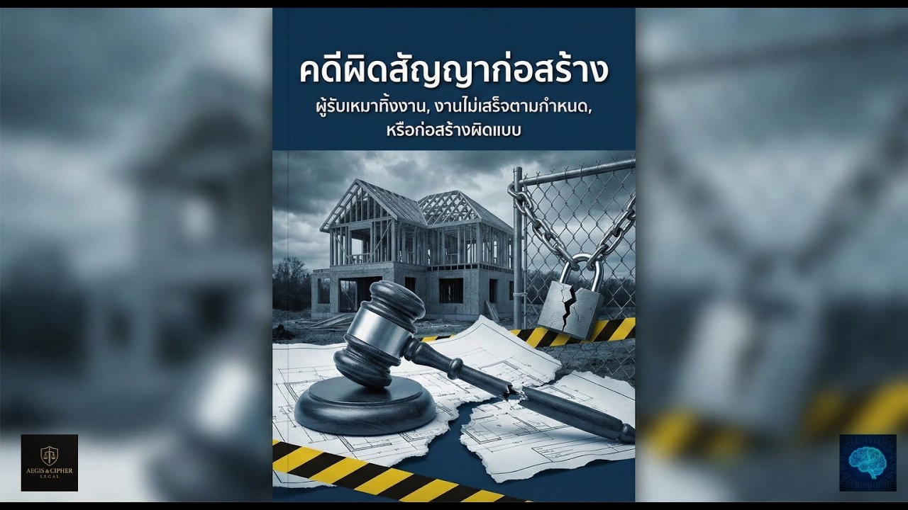 คดีผิดสัญญาก่อสร้าง: คู่มือเอาชนะผู้รับเหมาทิ้งงานและงานผิดแบบ