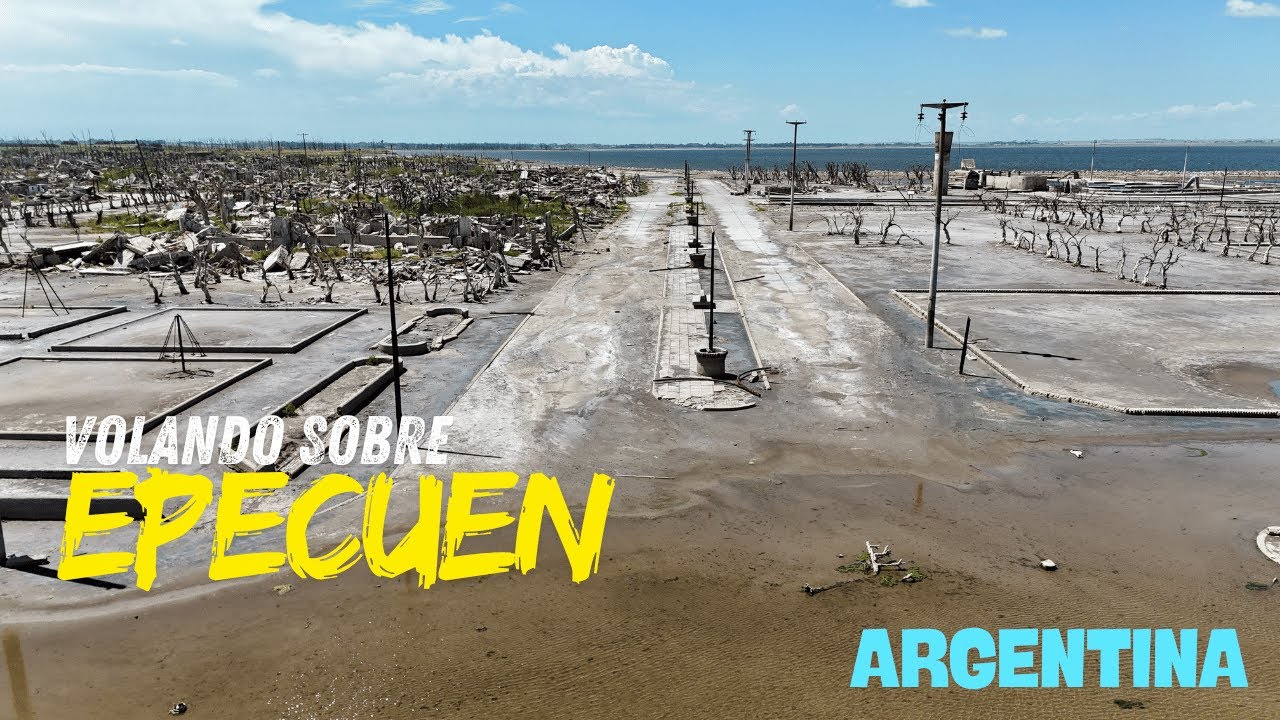 Epecuen Buenos Aires Argentina DRONE FOOTAGE