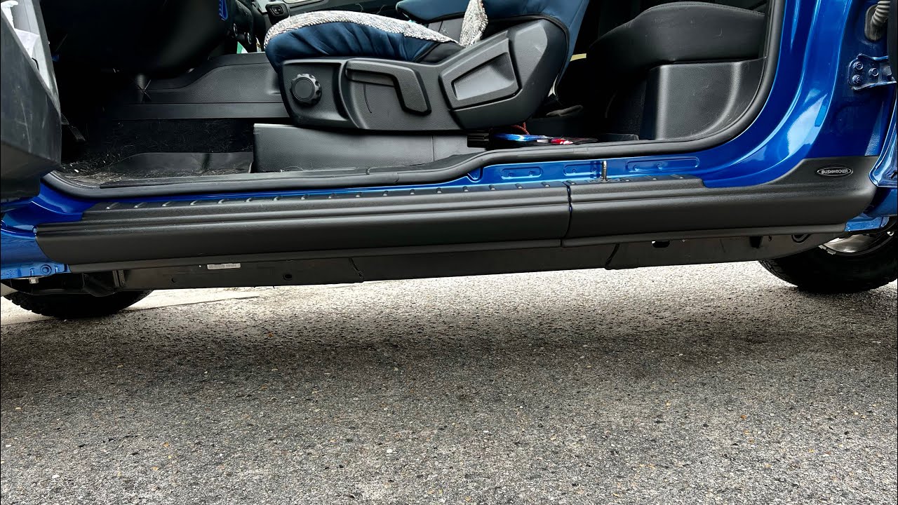 19-22 Ranger Extended Cab Bushwacker Black Trail Armor Rocker Panels Install