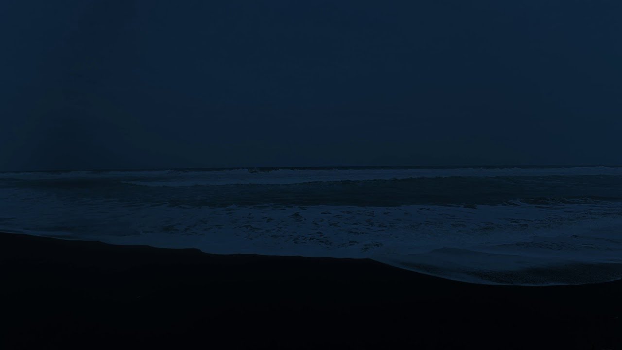 (No Ads) Goodbye Stress to Sleep Instantly  Gentle Ocean Ambience for Crashing Waves In Quiet Night
