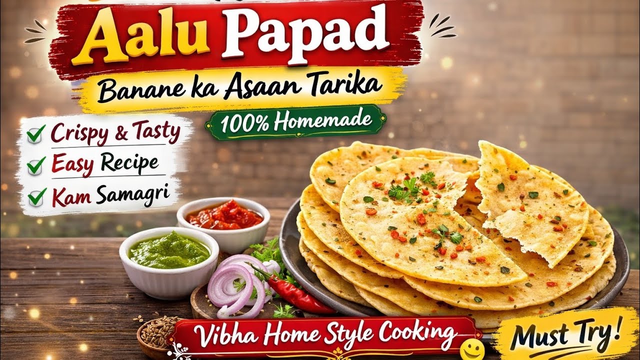 Bazaar wale bhool jaoge! Ghar ke Kurkure Aalu Papad 😋 Aalu Papad Recipe @vibhaHomecooking-e2p 