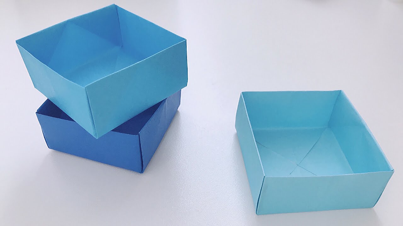 【折り紙 簡単】箱の折り方 【Origami】Box