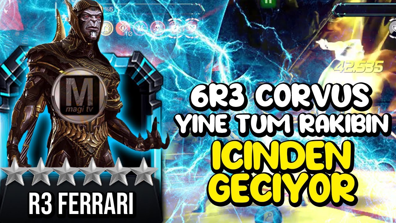 YİNE TÜM RAKİBİN İÇİNDEN GEÇİYOR - MAGİ TV MCOC CORVUS - MARVEL ŞAMPİYONLAR TURNUVASI