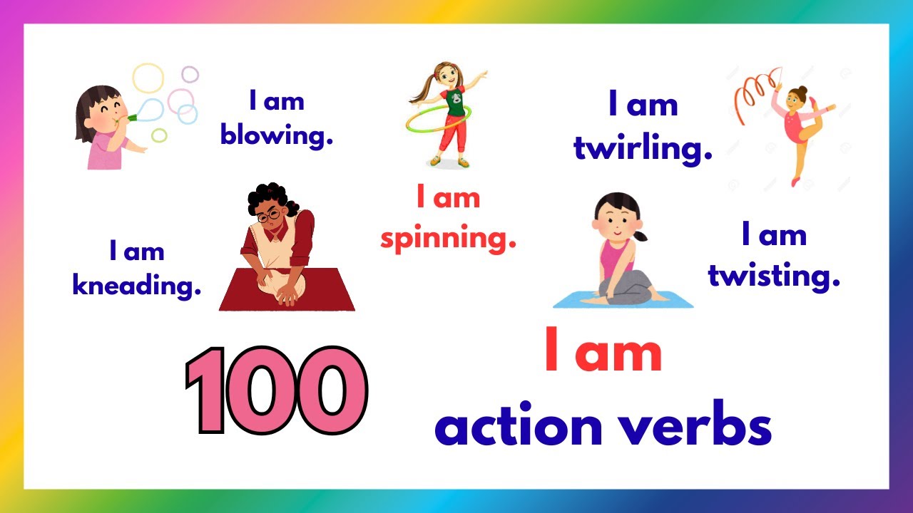 100 Action Verbs in English #learnenglish #speakingenglish #ai #spokenenglish #englishsentences #iam