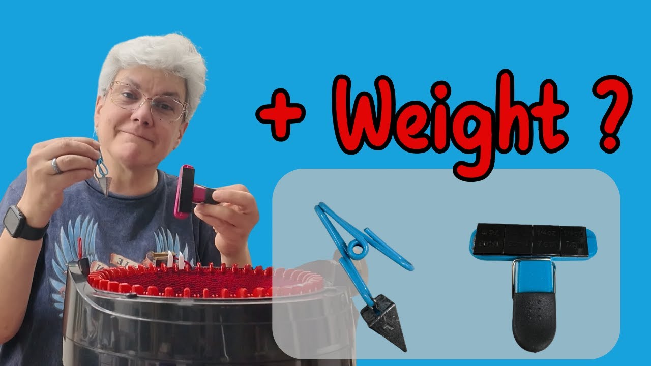 Adding Weights EARLY on Circular Knitter: My Crazy Experiment with Tricky Yarn