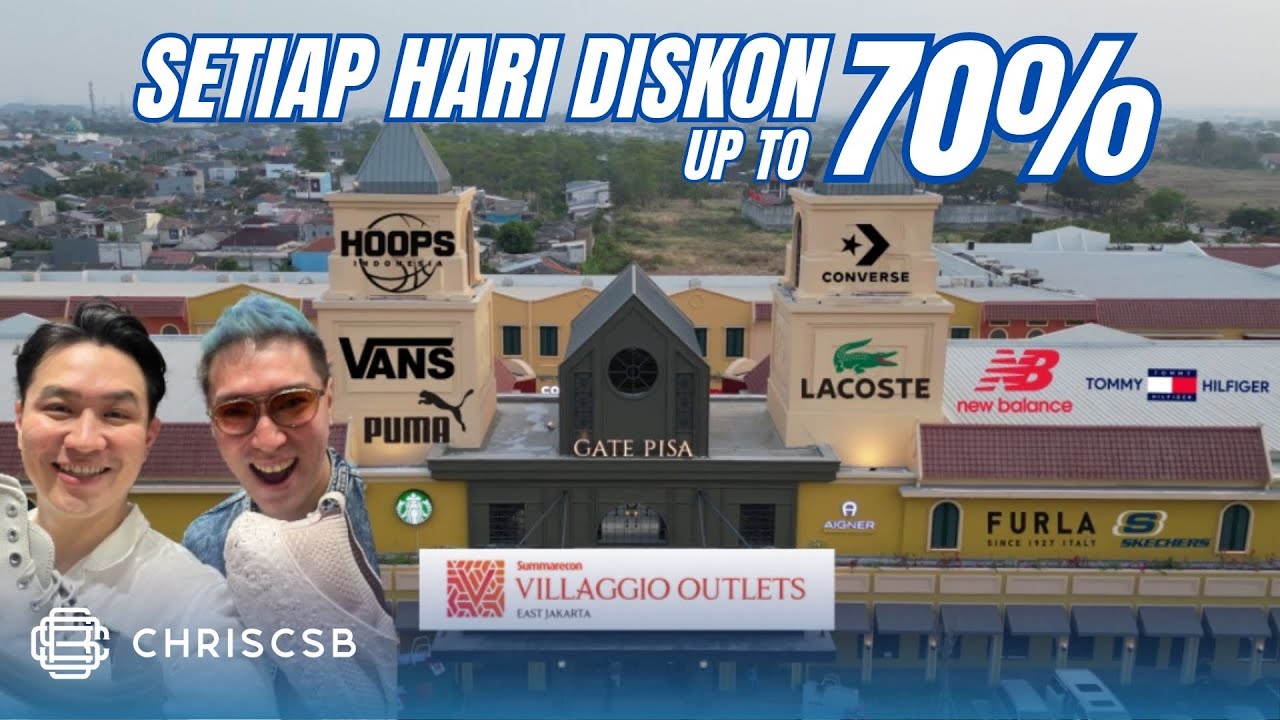 Diskon Gede di Summarecon Villaggio Karawang Outlets: Hoops, New Balance, Converse, Lacoste dll