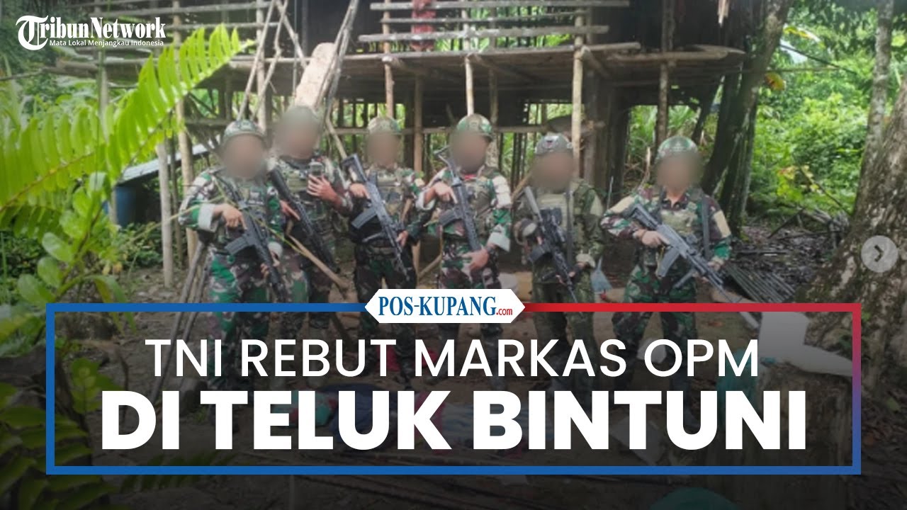 TNI Rebut Markas OPM di Teluk Bintuni
