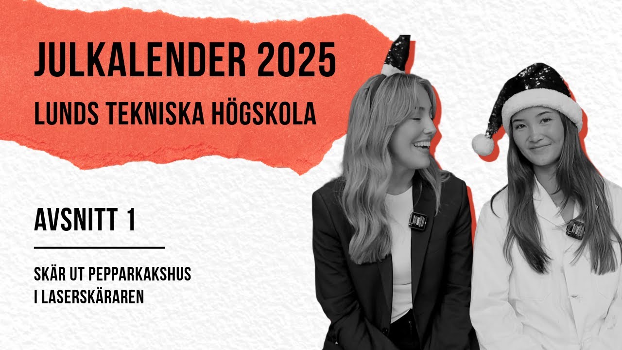 1. Skär ut pepparkakshus i laserskäraren  – LTH:s julkalender 2025