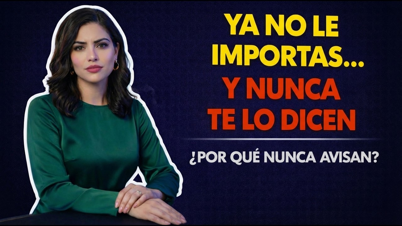 Hay un momento en el que dejas de importarle a alguien… y nunca te lo dicen