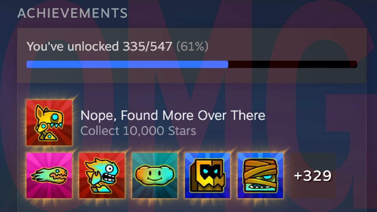 Geometry Dash Added More Steam Achievements…