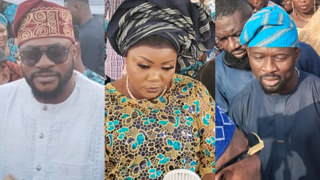 Arrival Of Alao Malaika,Odunlade Adekola,Madam Shaje At Abosede Late Father Final Burial