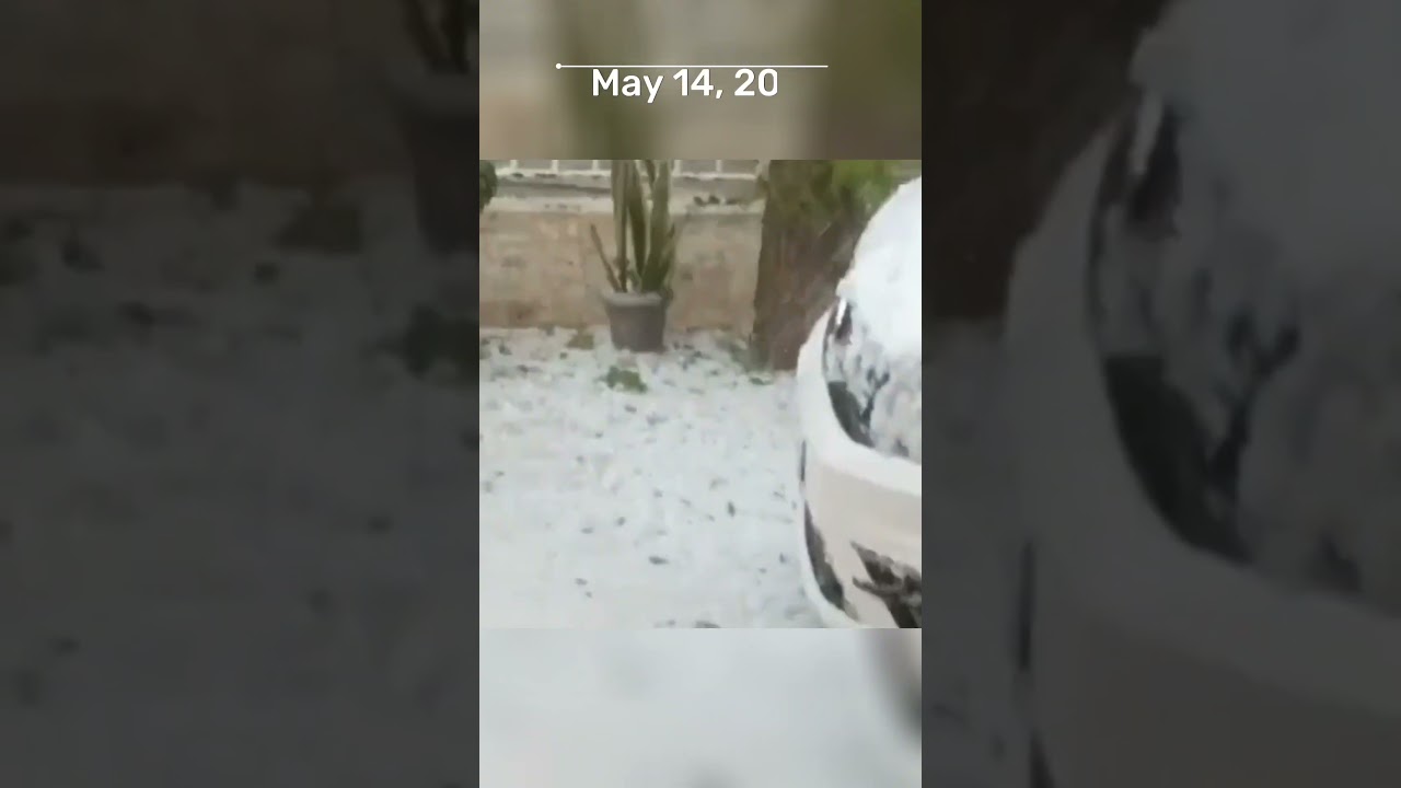 Terrible Hail Storm in Spain | May 15, 2023 shorts #Shorts