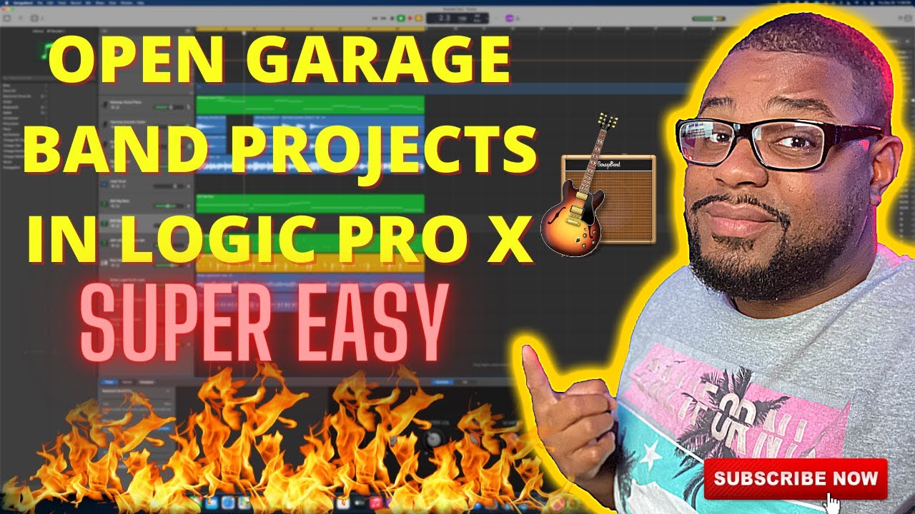 Открытие проектов Garageband в Logic Pro X