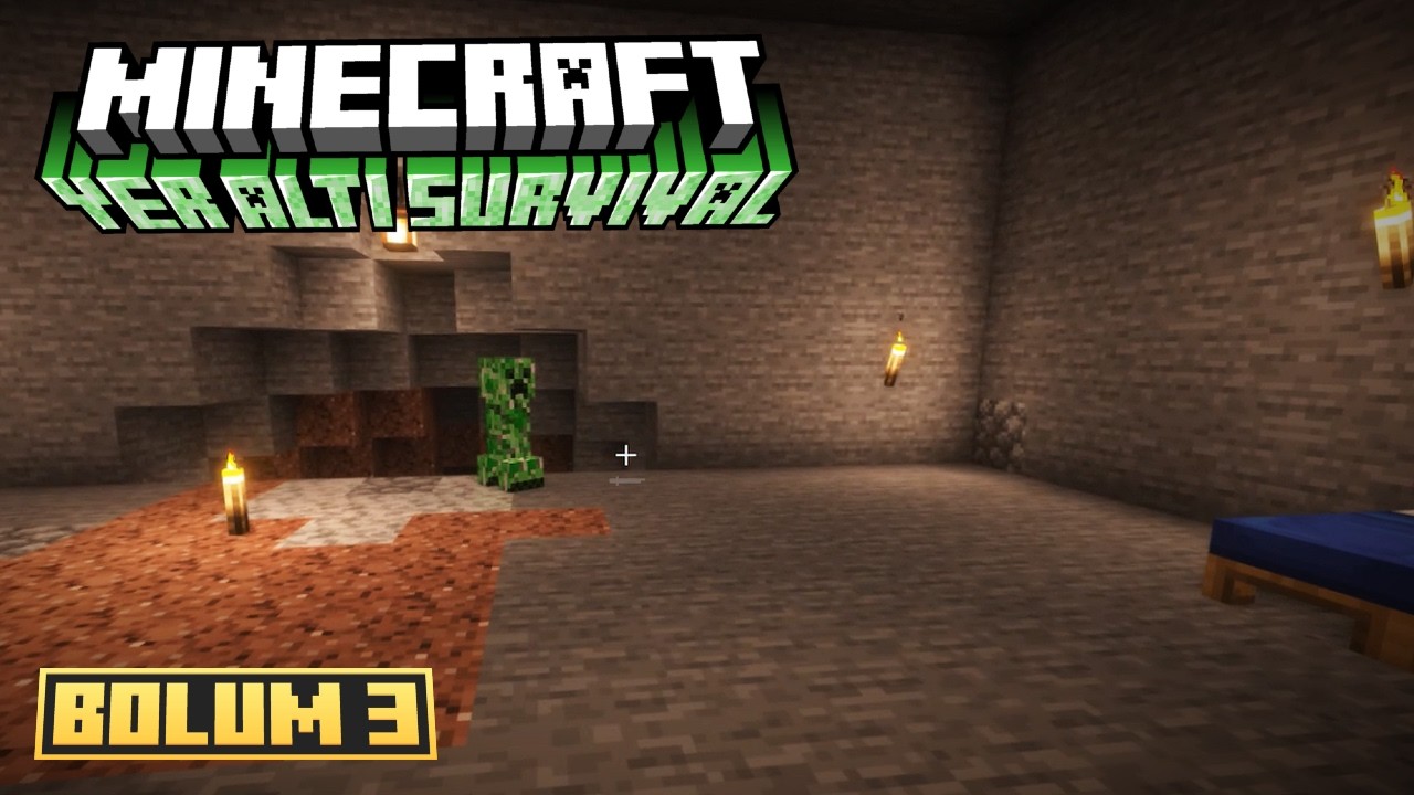 PİS CREEPER | Minecraft Yer Altı Survival | Bölüm 3