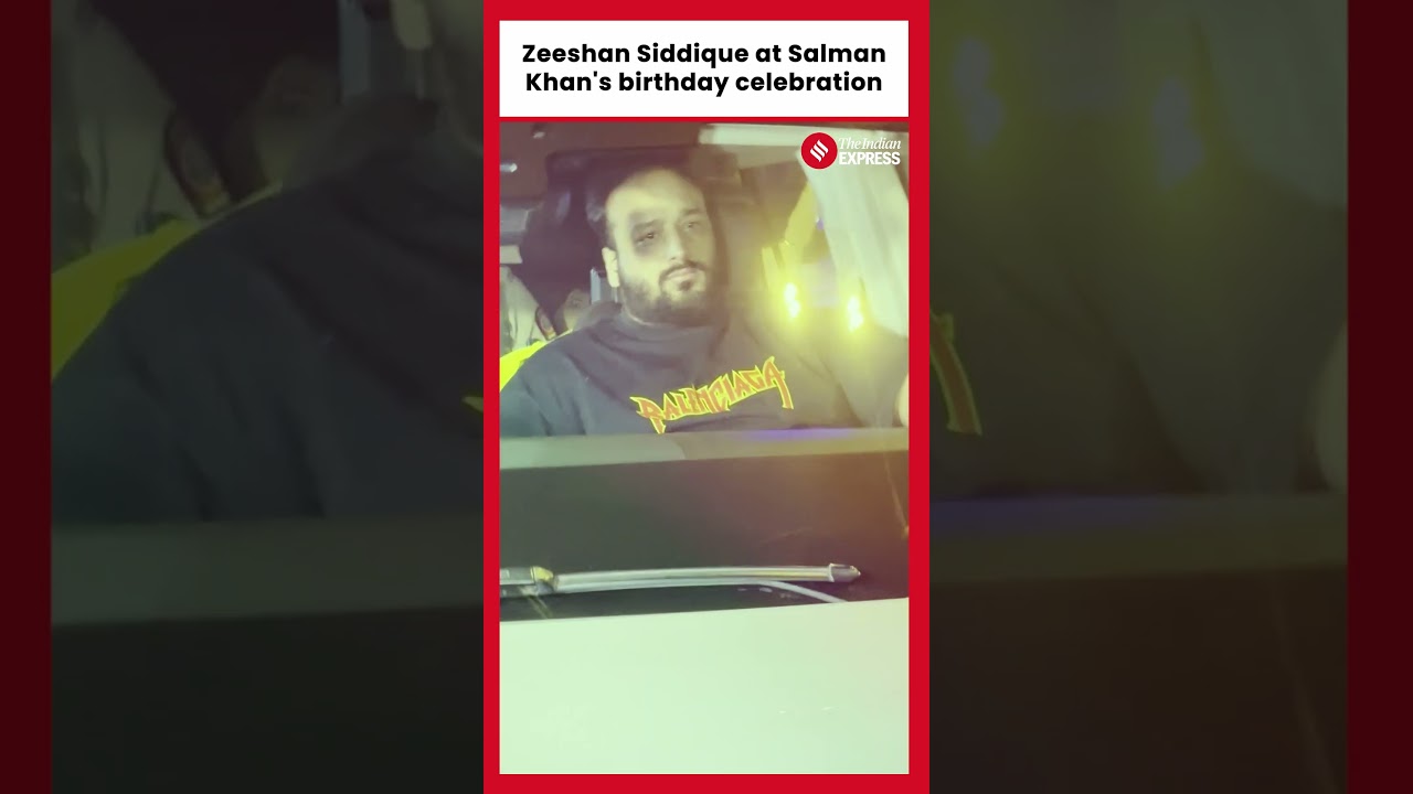 Zeeshan Siddique at Salman Khan's birthday celebration