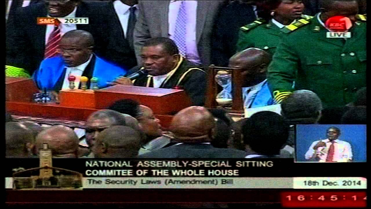 Kenyan Parliament turned into boxing ring
