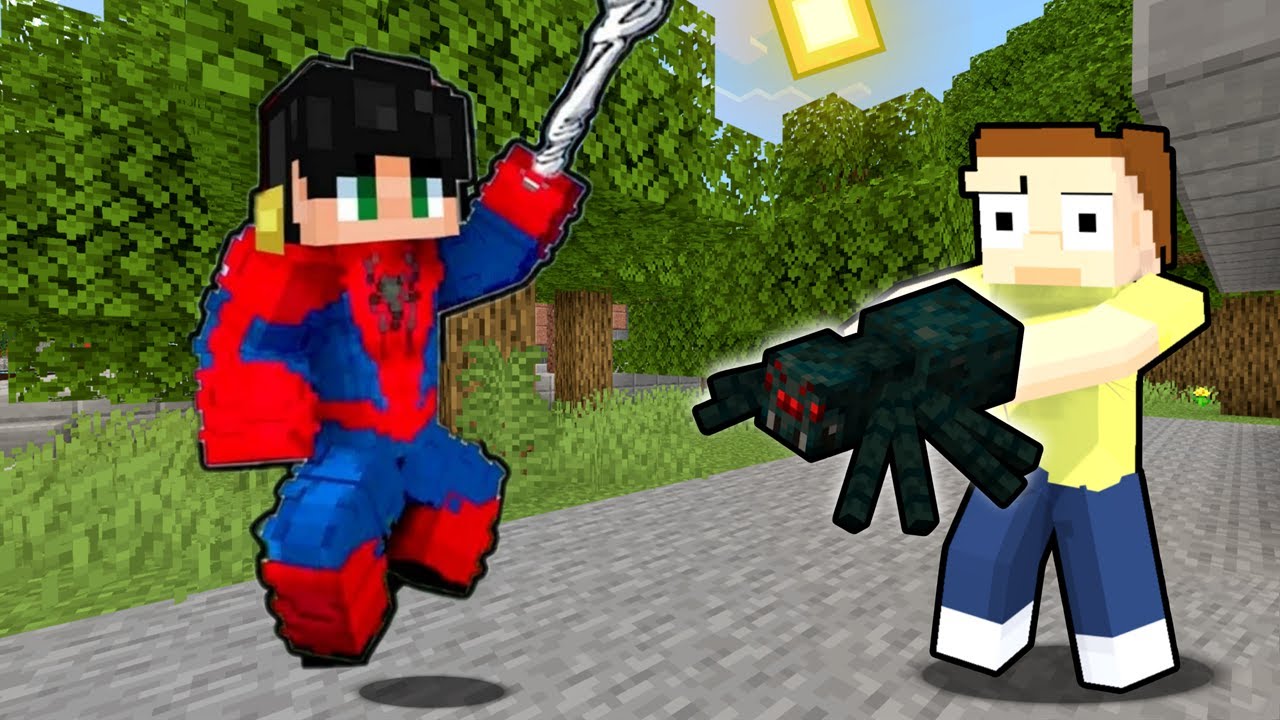 I Pranked My Friend with SPIDERMAN in Minecraft