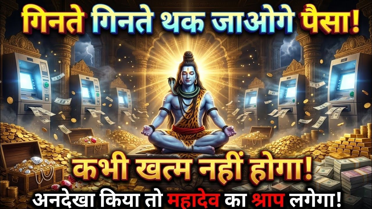 108🕉️ गिनते गिनते थक जाओगे पैसा कभी खत्म 😱नहीं होगा अनदेखा किया तो महादेव का। Mahadev Ji Ka Sandesh🌈