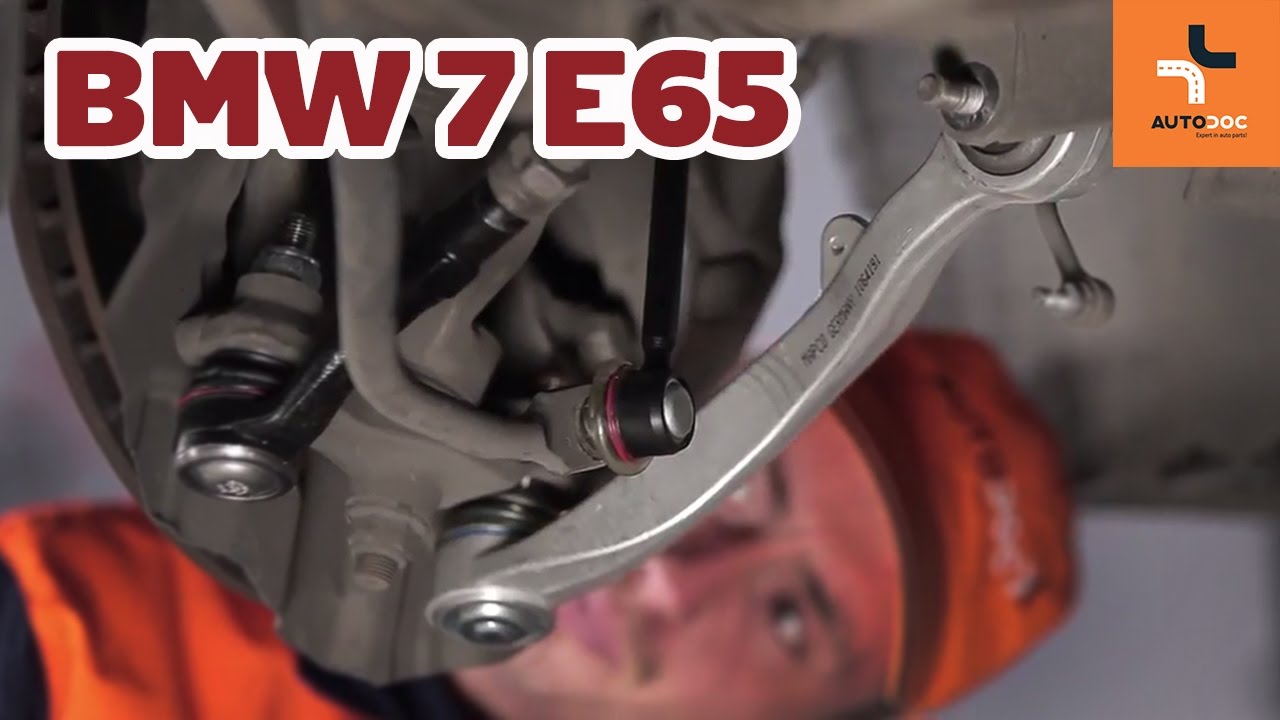 How to change front lower arm BMW 7 E65 TUTORIAL | AUTODOC