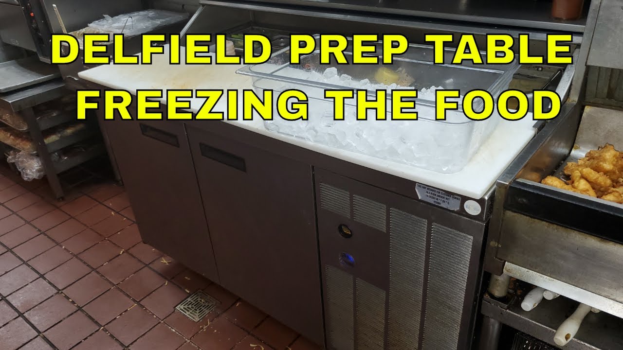 DELFIELD PREP TABLE FREEZING FOOD