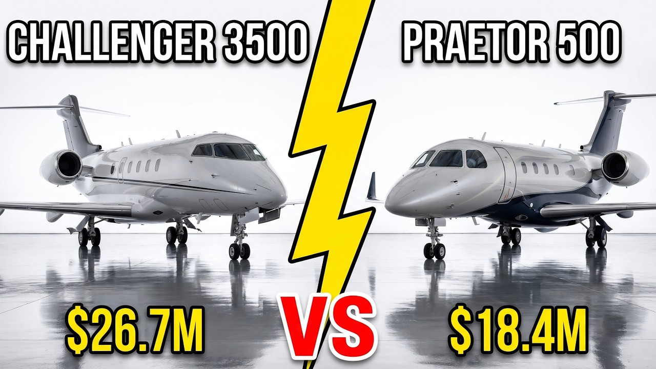 Bombardier Challenger 3500 vs Embraer Praetor 500 &mdash; Is The Extra $8 Million Worth It?