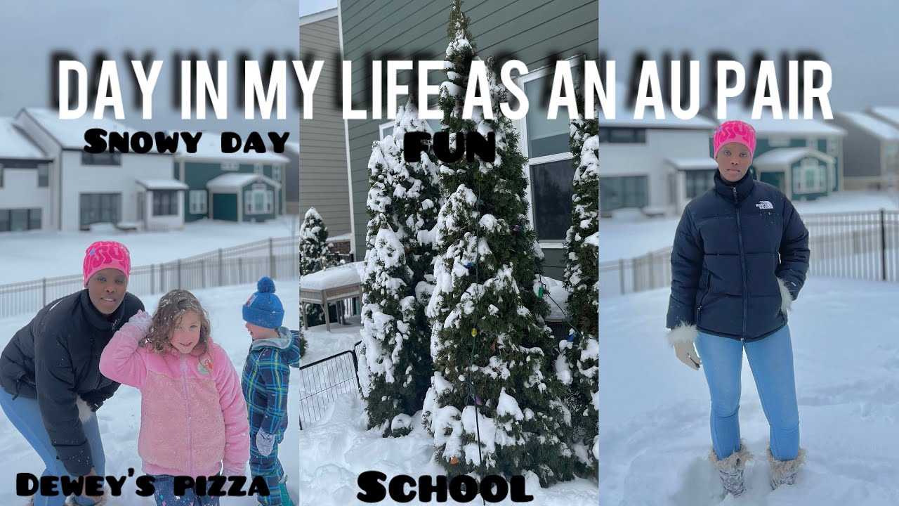 au pair diaries 3 | Day in my life as an au pair in America | snow | school | food 🇿🇦🇺🇸