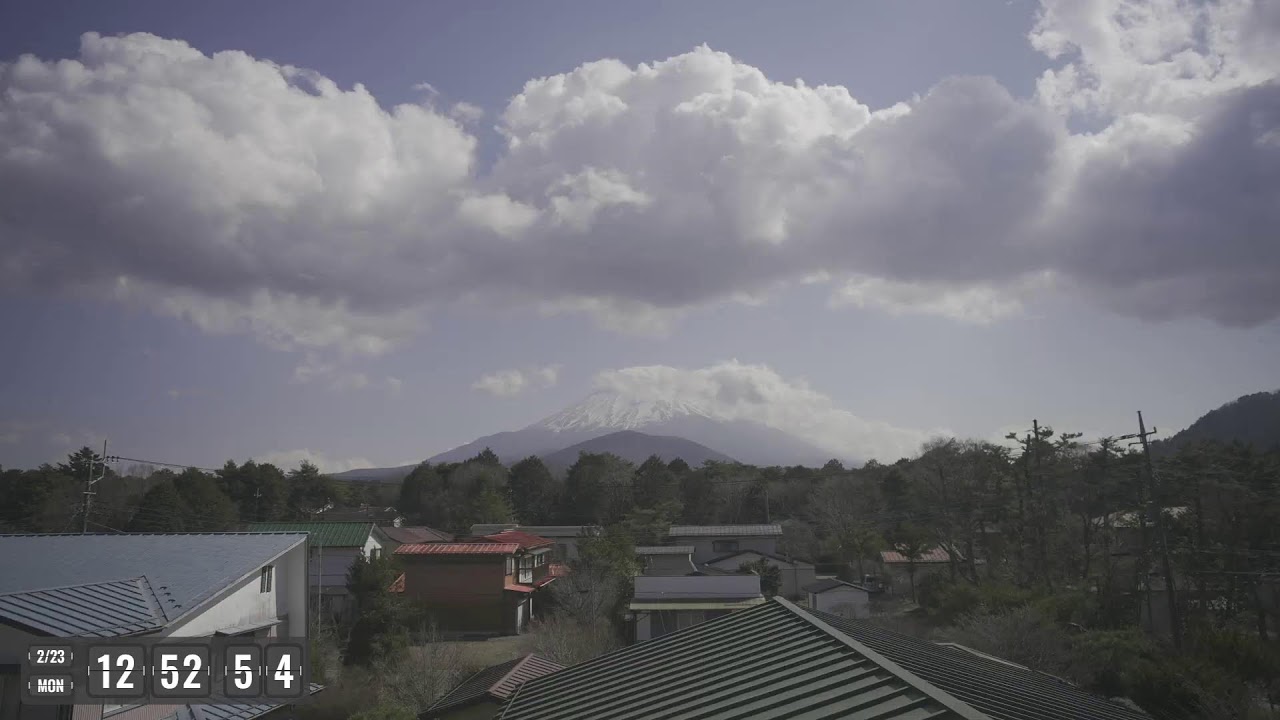 流星の富士山ライブカメラで星空観察！Meteor starry night Mount fuji live camera!