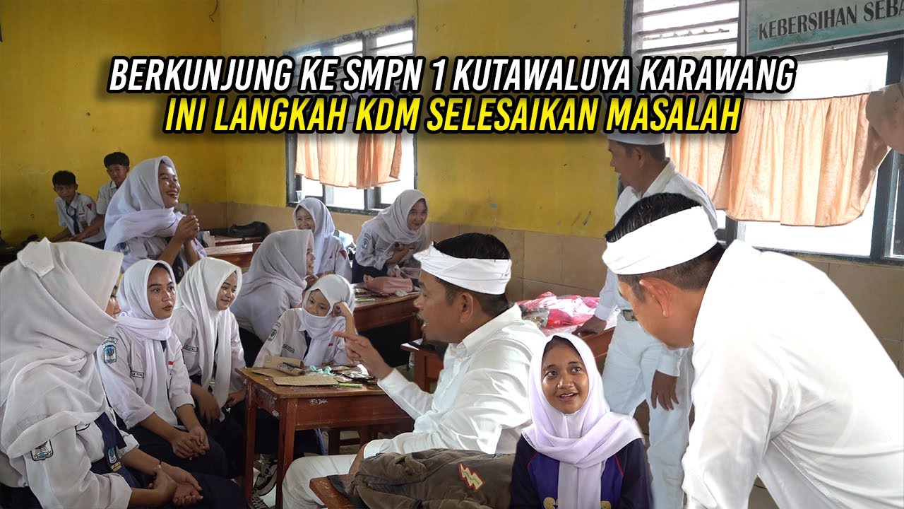 BERKUNJUNG KE SMPN 1 KUTAWALUYA KARAWANG | INI LANGKAH KDM SELESAIKAN MASALAH
