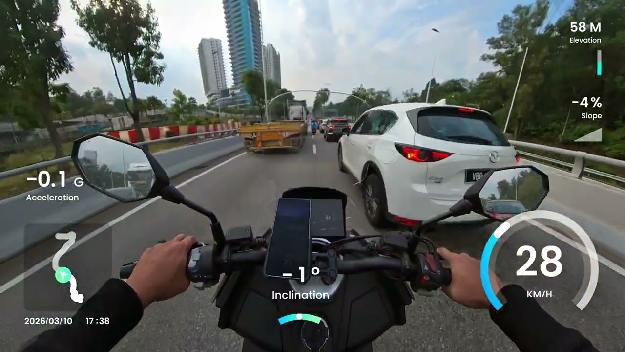 Ride With Me (POV) from Bangsar South to Bukit Rahman Putra | Aveta Vanguard 250 🛵 & Lane Splitting