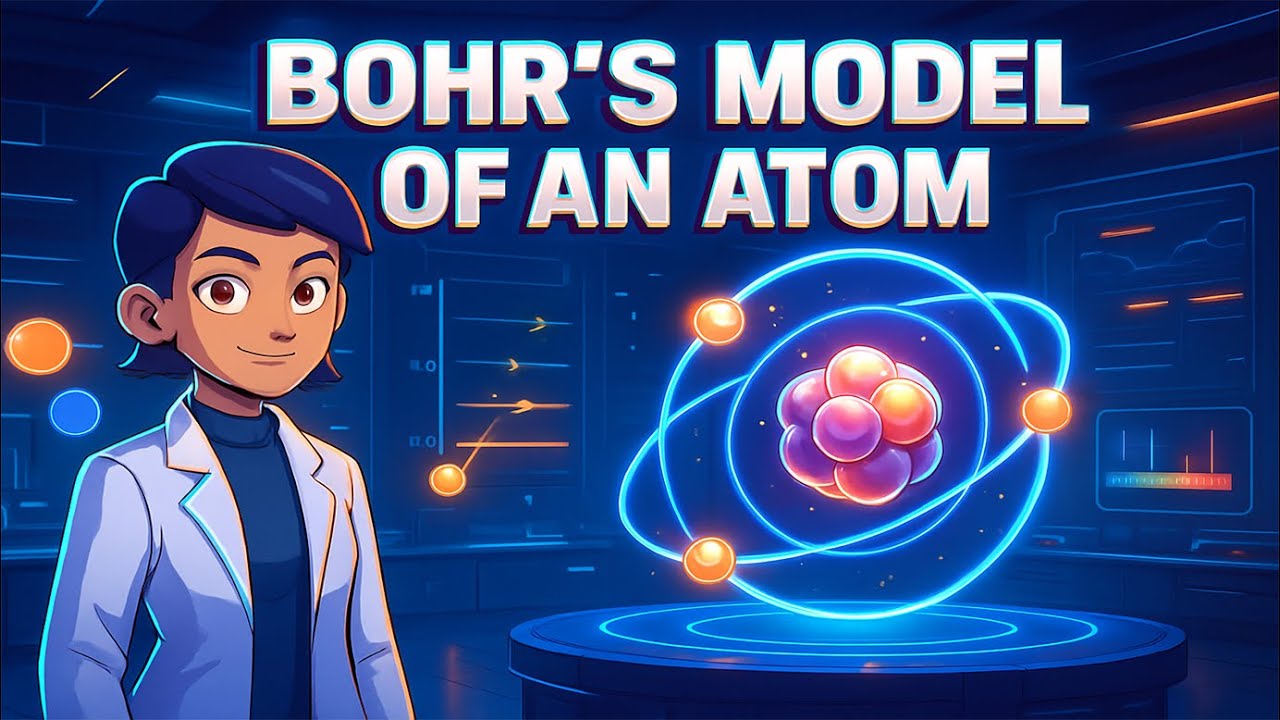 Bohr's model of an atom ||  3D animated explanation || class 9th || Structure of atom ||