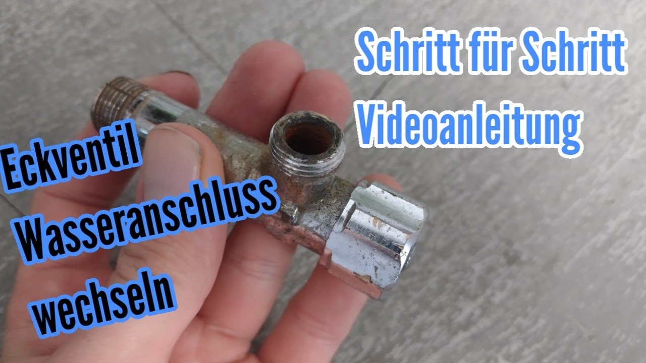 Eckventil tauschen vom Wasseranschluss Eckventil wechseln und abdichten