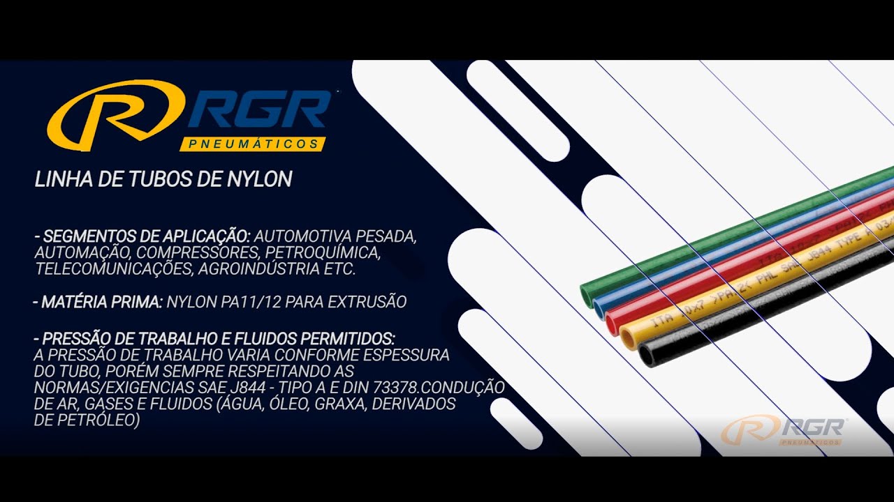 Linha de Tubos de Nylon