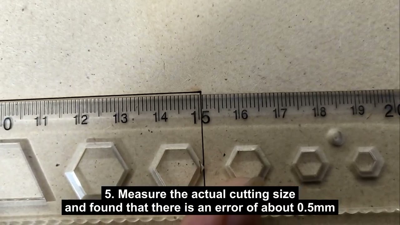 RDworks software set laser cutting size and the actual cutting size does not match the solution