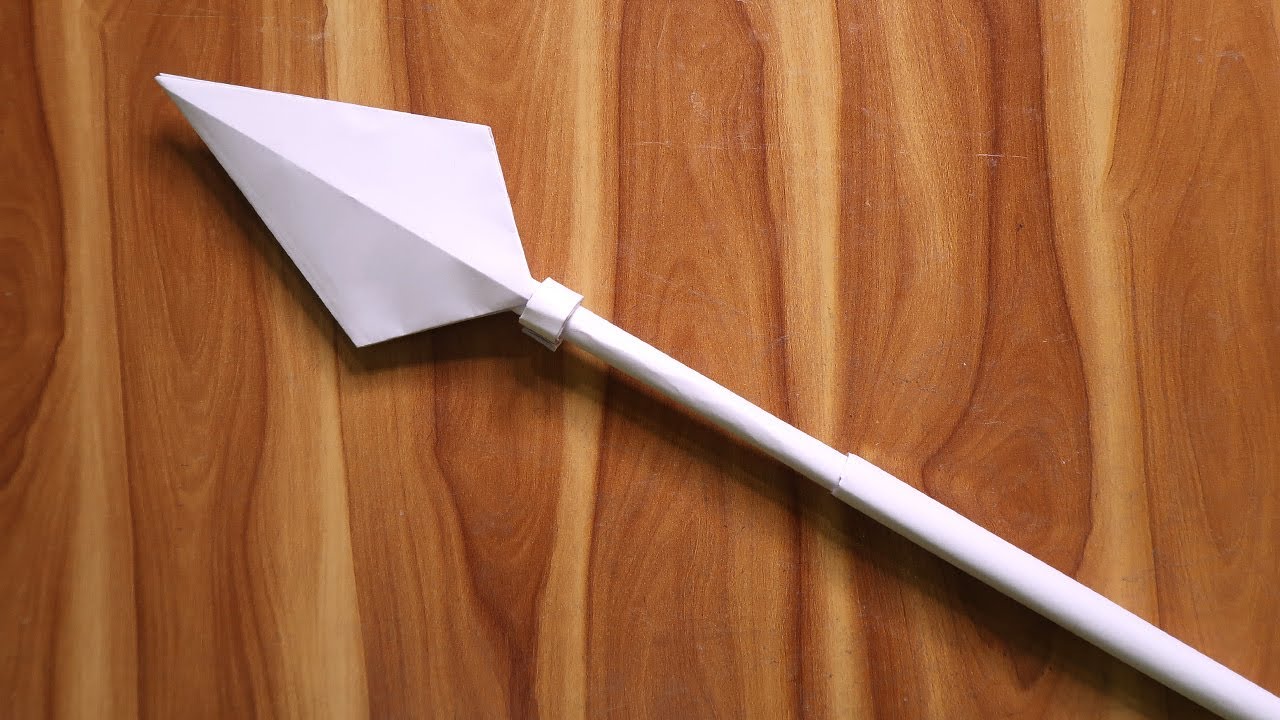 DIY Paper Spear from A4 Sheet – Easy Origami Weapon Tutorial!