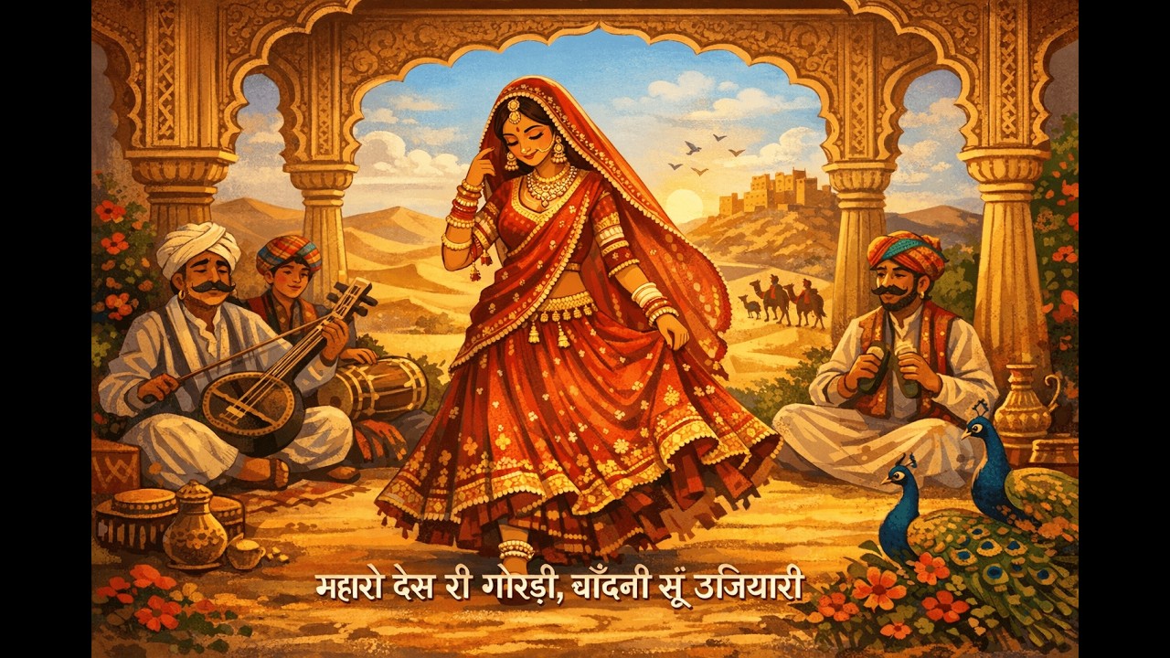 🌸🌺Mharo Desh Ri Gori🌸🌺Rajasthani Folk Song 2026 | Manganiyar Style | Moonlight Tunes #folksong #new