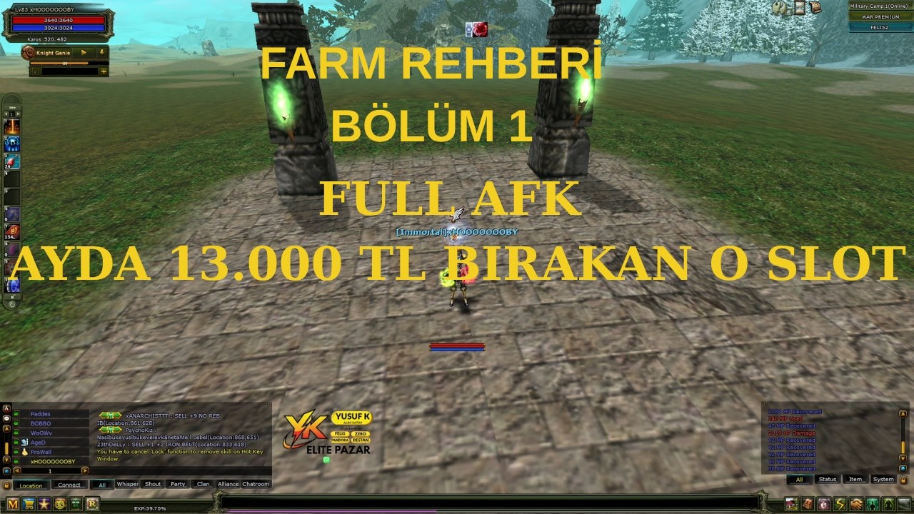 KNIGHT ONLINE | ГАЙД ПО ФАРМУ | КАК ЗАРАБОТАТЬ 13 000 TL ??? ПОЛНЫЙ AFK GENIE ФАРМ