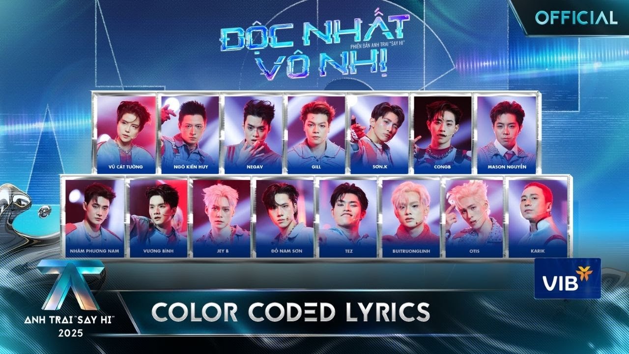 [COLOR CODED LYRICS] ĐỘC NHẤT VÔ NHỊ - Liên Quân 2 | Anh Trai 