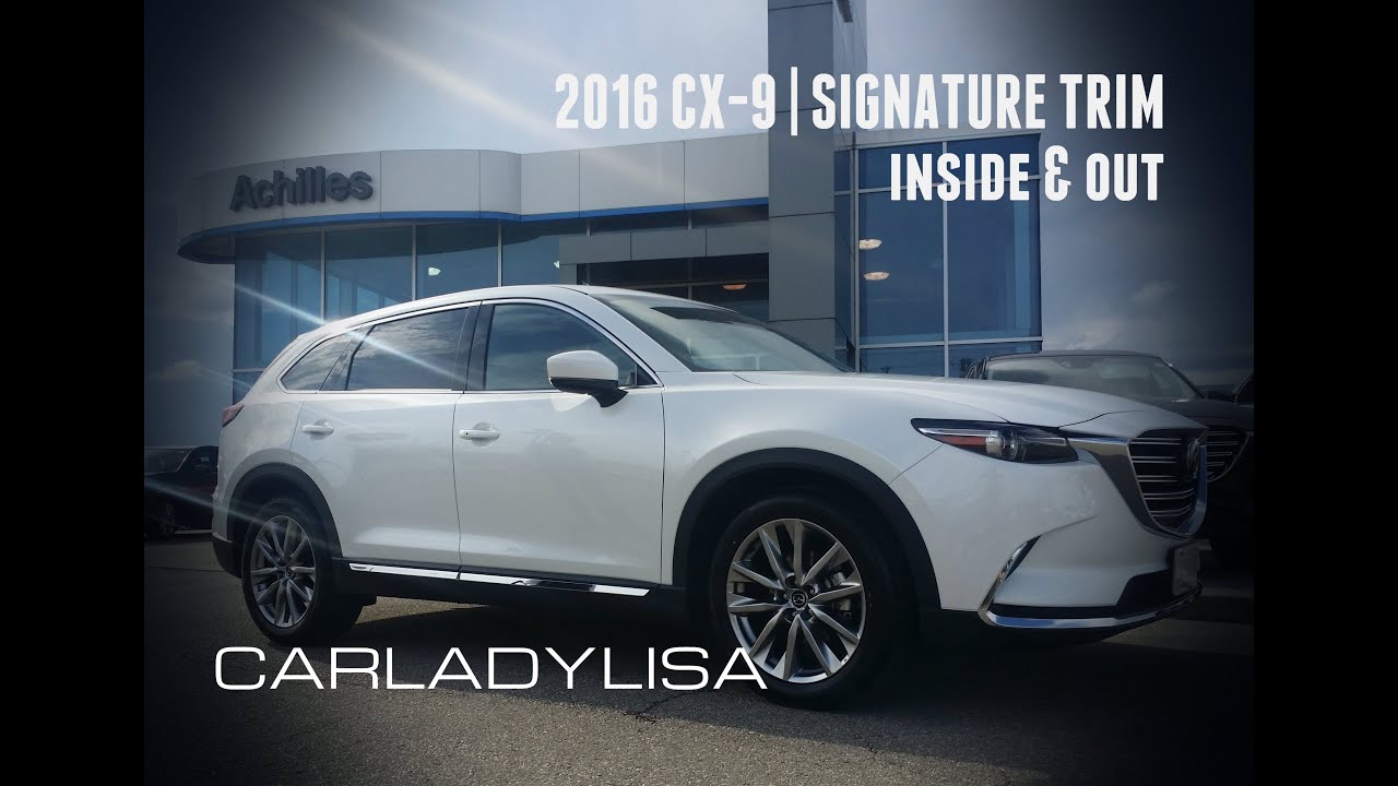 2016 MAZDA CX-9 | Signature Trim in Snowflake White [Exterior & Interior]
