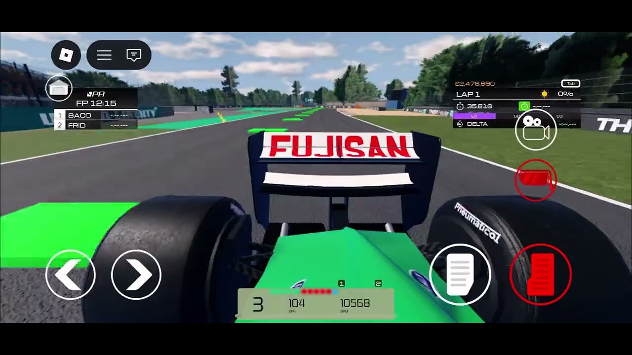 DR1P bugging on a F1 from 90’s on formula Apex on Roblox #f1