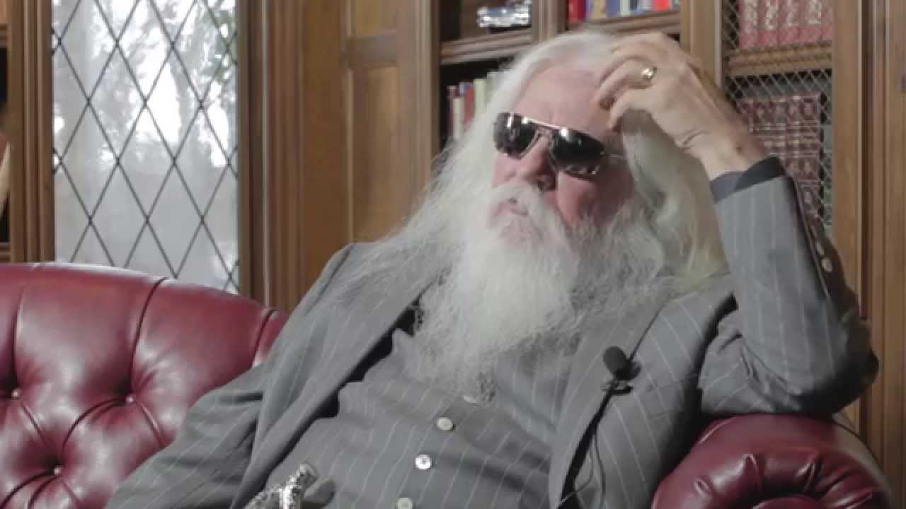 Leon Russell working with George Harrison in the Studio