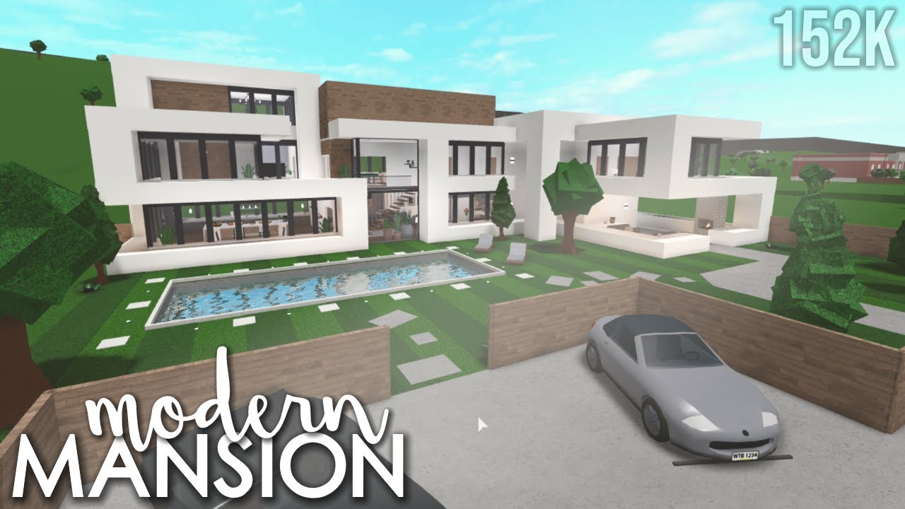 Bloxburg | Modern Mansion (No Large Plot) | House Build