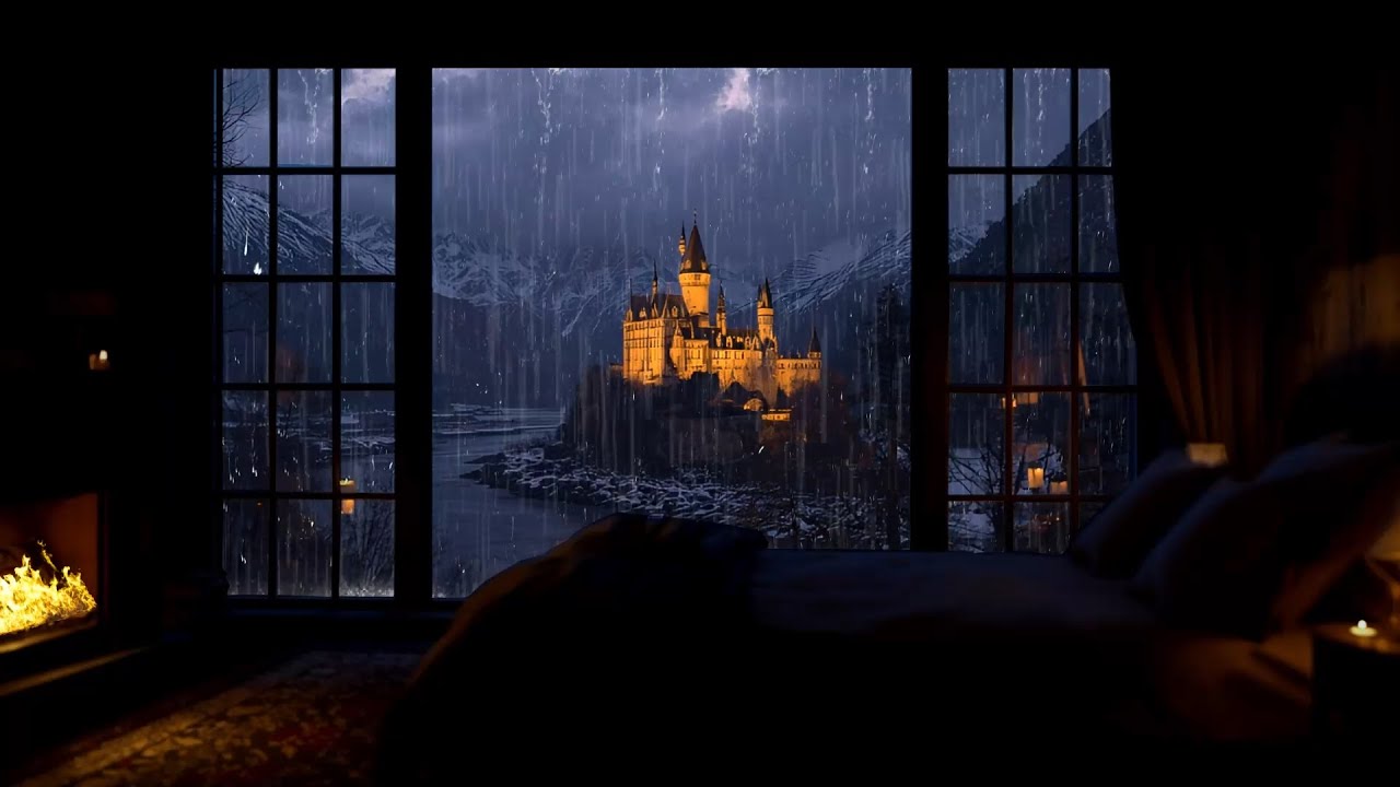 Continuous Rain & Thunder Sounds 24/7 | Powerful White Noise to Reduce Stress and Sleep Deeply