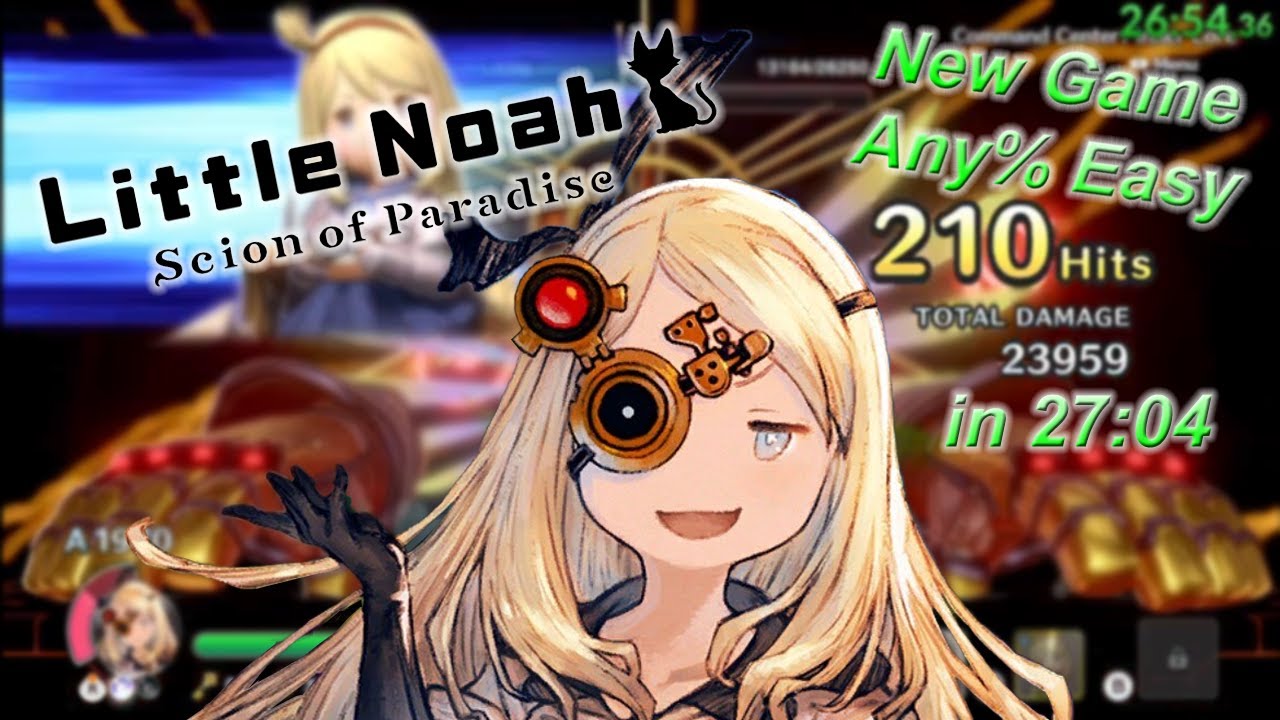 New Game Any% Speedrun in 27:04.60 - Little Noah: Scion of Paradise