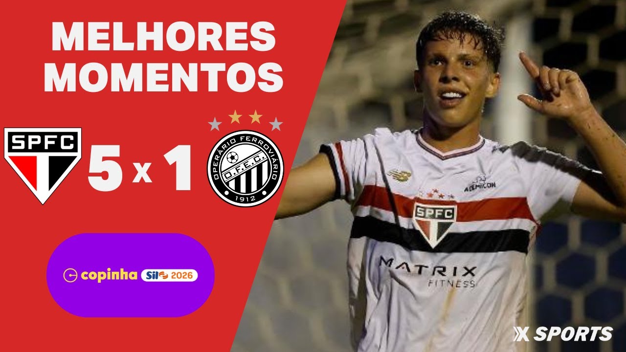 MELHORES MOMENTOS - SÃO PAULO 5X1 OPERÁRIO