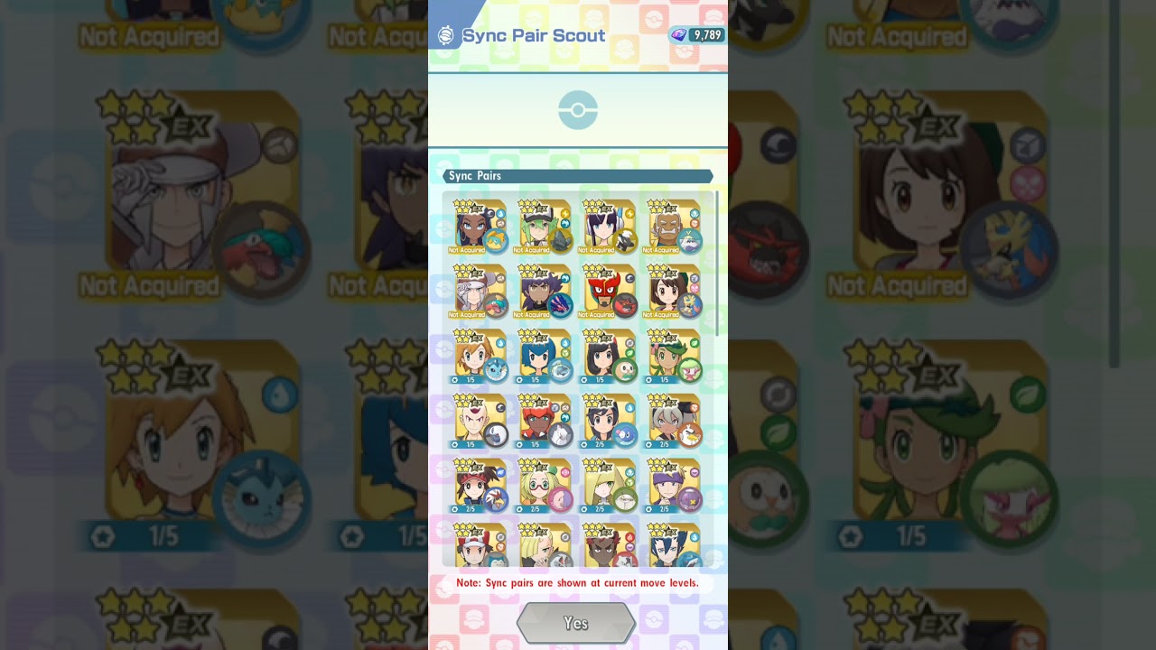 [Dead Multi😥] Pokemon Masters EX Select 5* Poke Fair Scout X25 (A) 2022