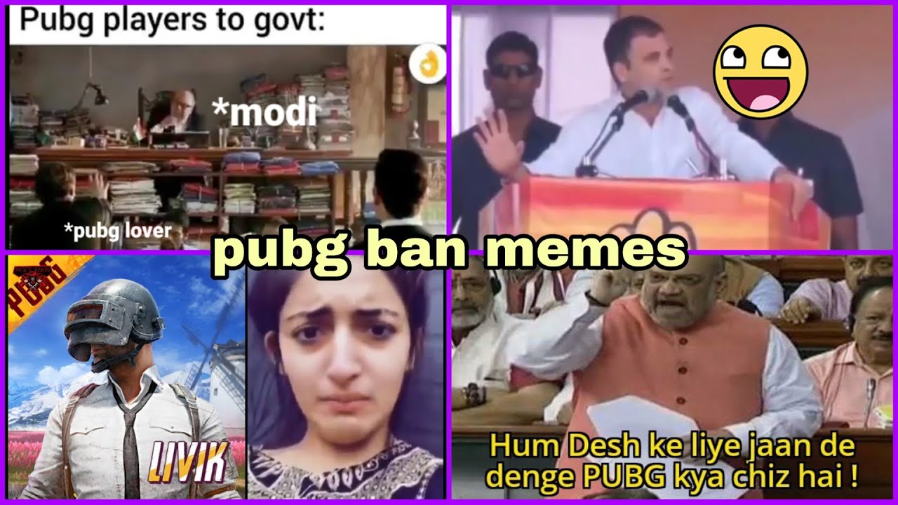 PUBG BAN Meme Compilation- #1😂😂😂|Pubg Mobile Ban in India | Funny video |Pubg ban memes