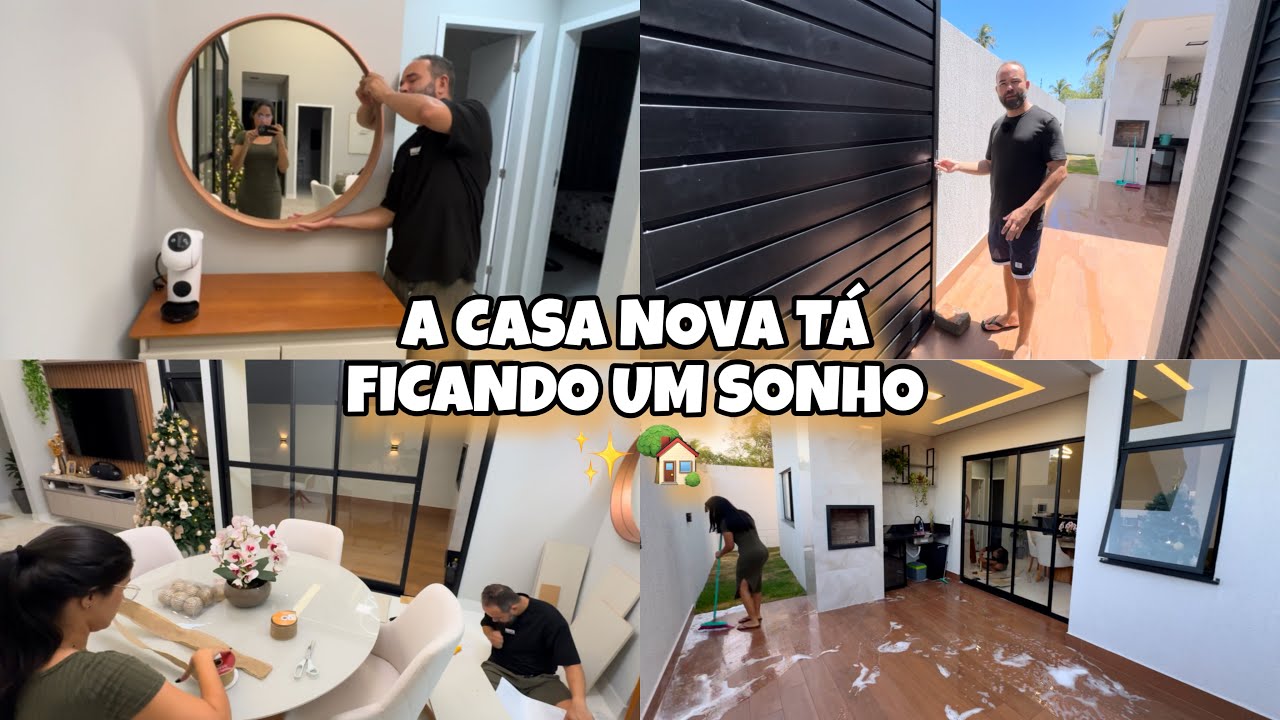 A CASA NOVA TÁ FICANDO UM SONHO✨🏡Cantinho do Café + Portão Novo + Comprinhas de Natal🎄🩷