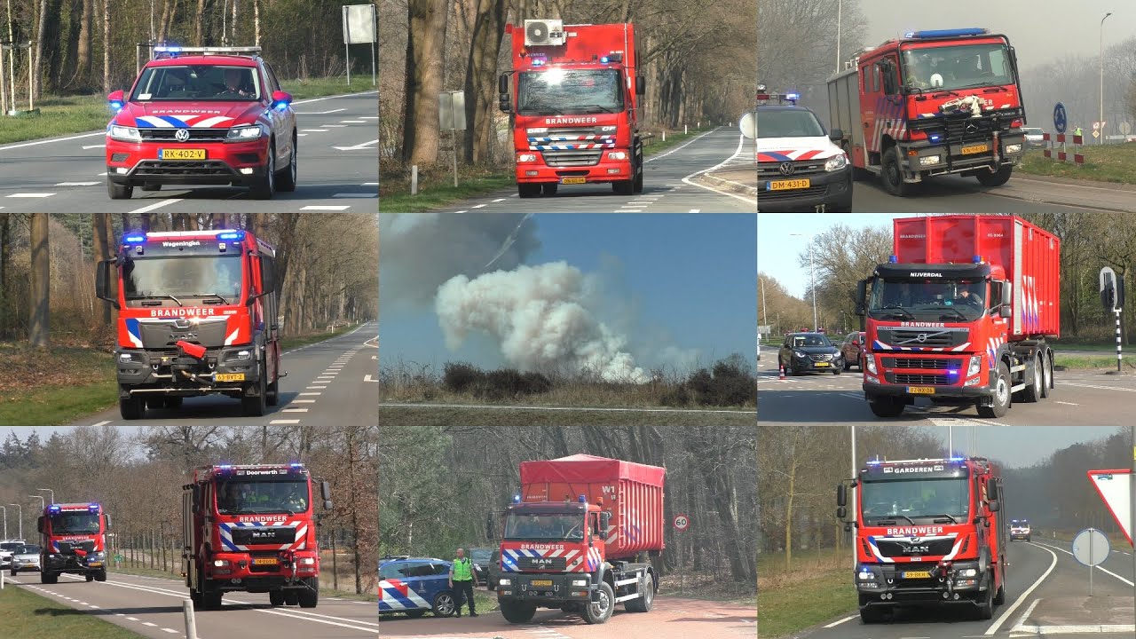[GRIP 3/PRIMEURS] Hulpdiensten [-DEFENSIE] Rukken Massaal Uit Voor Een Grote Heidebrand in Ede!